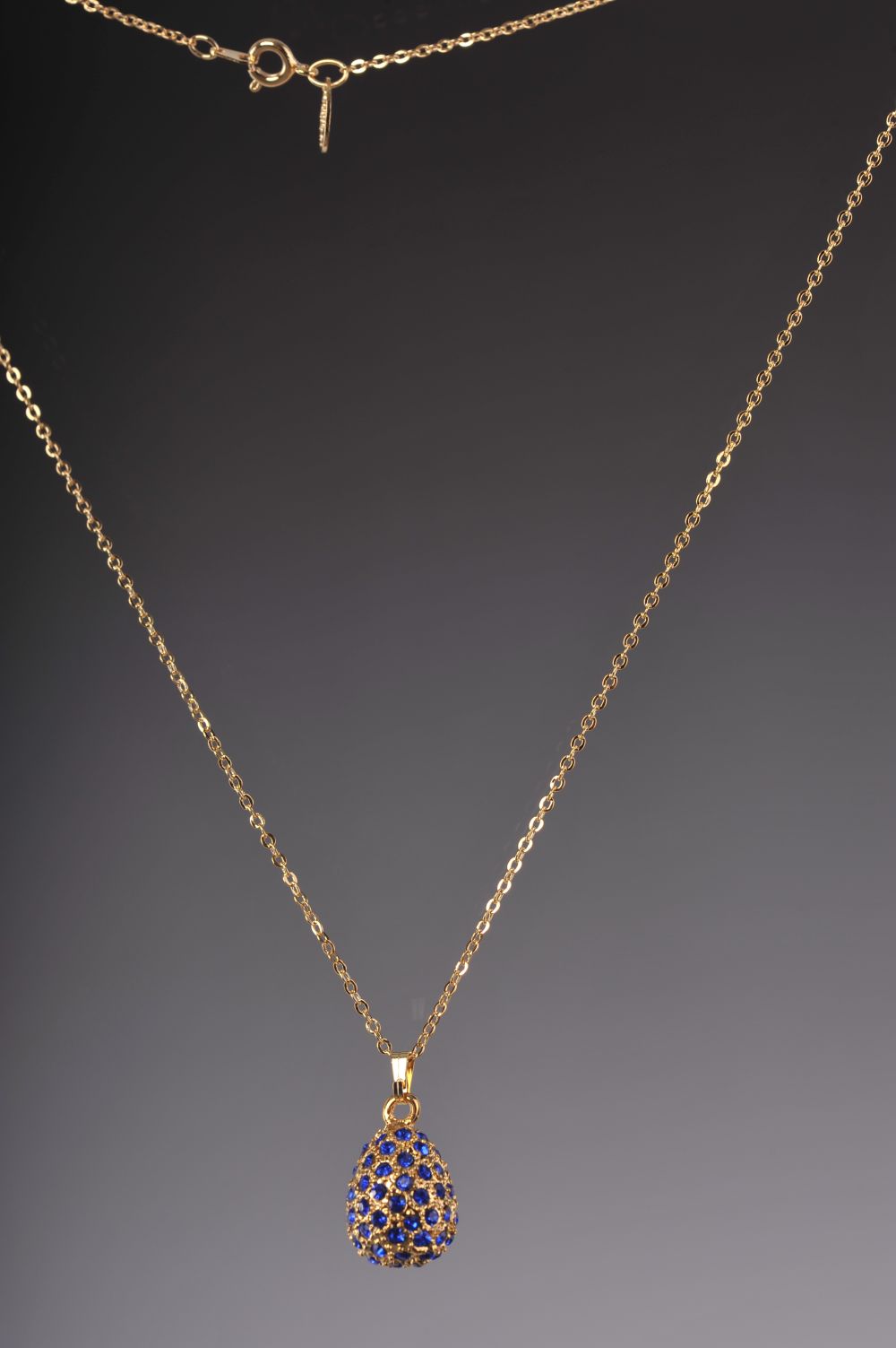 Keren Kopal Blue Egg Pendant Necklace