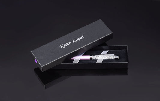 Keren Kopal Purple Pen with Swarovski Crystals
