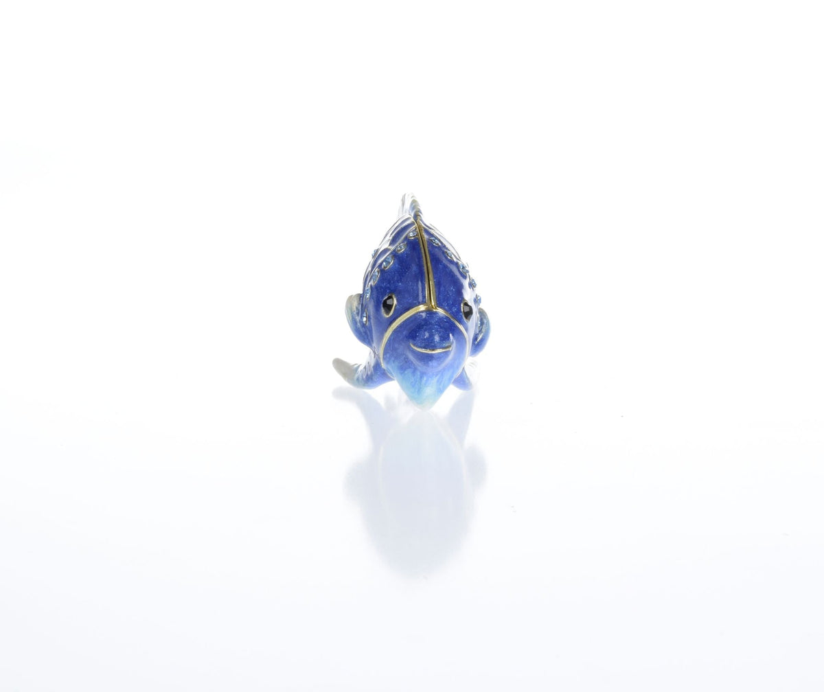 Keren Kopal Blue Rainbowfish Fish trinket box