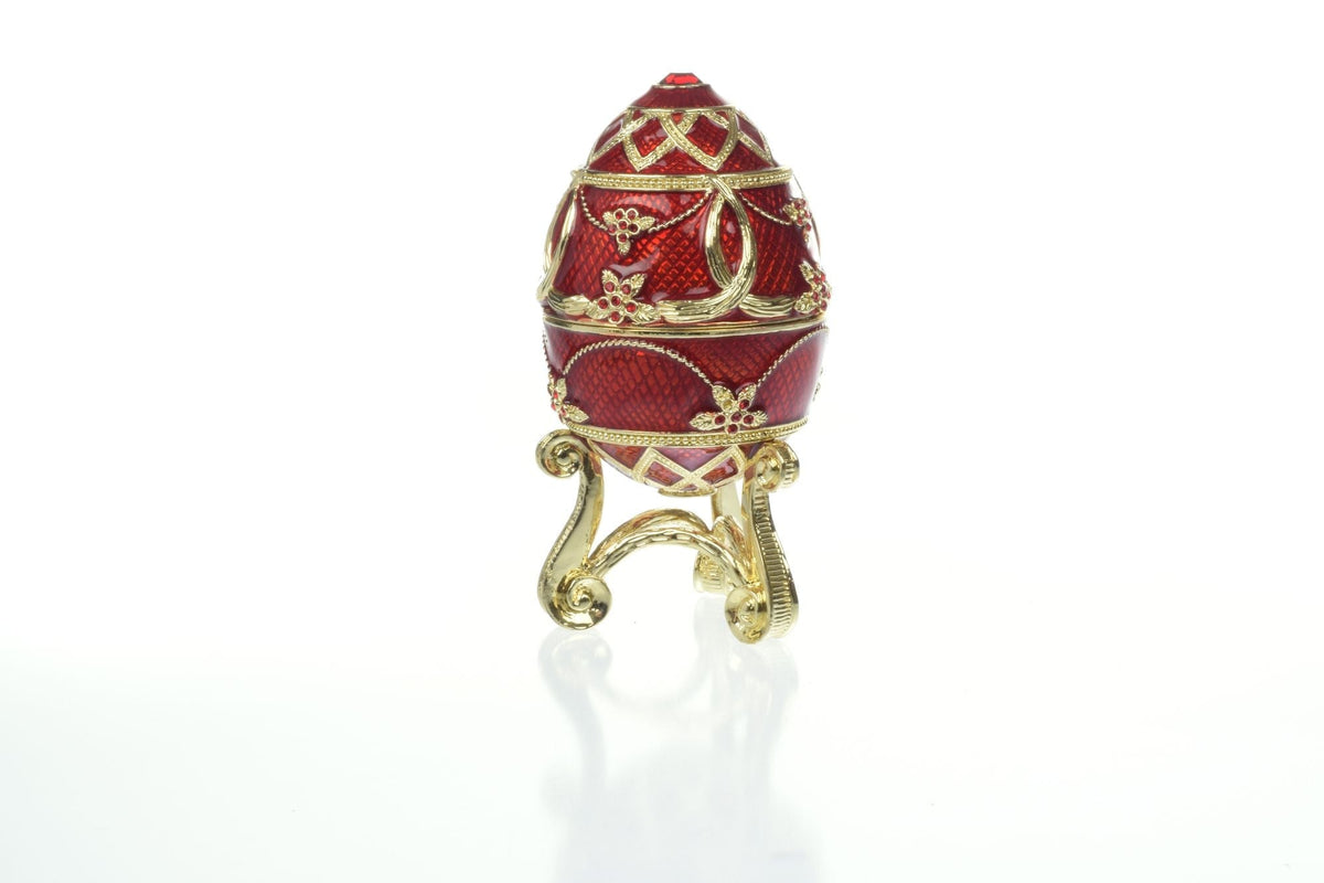 Keren Kopal Red Easter Egg with flower vase