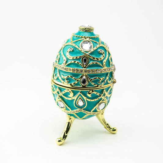 Keren Kopal Turquoise Music Playing Russian Egg