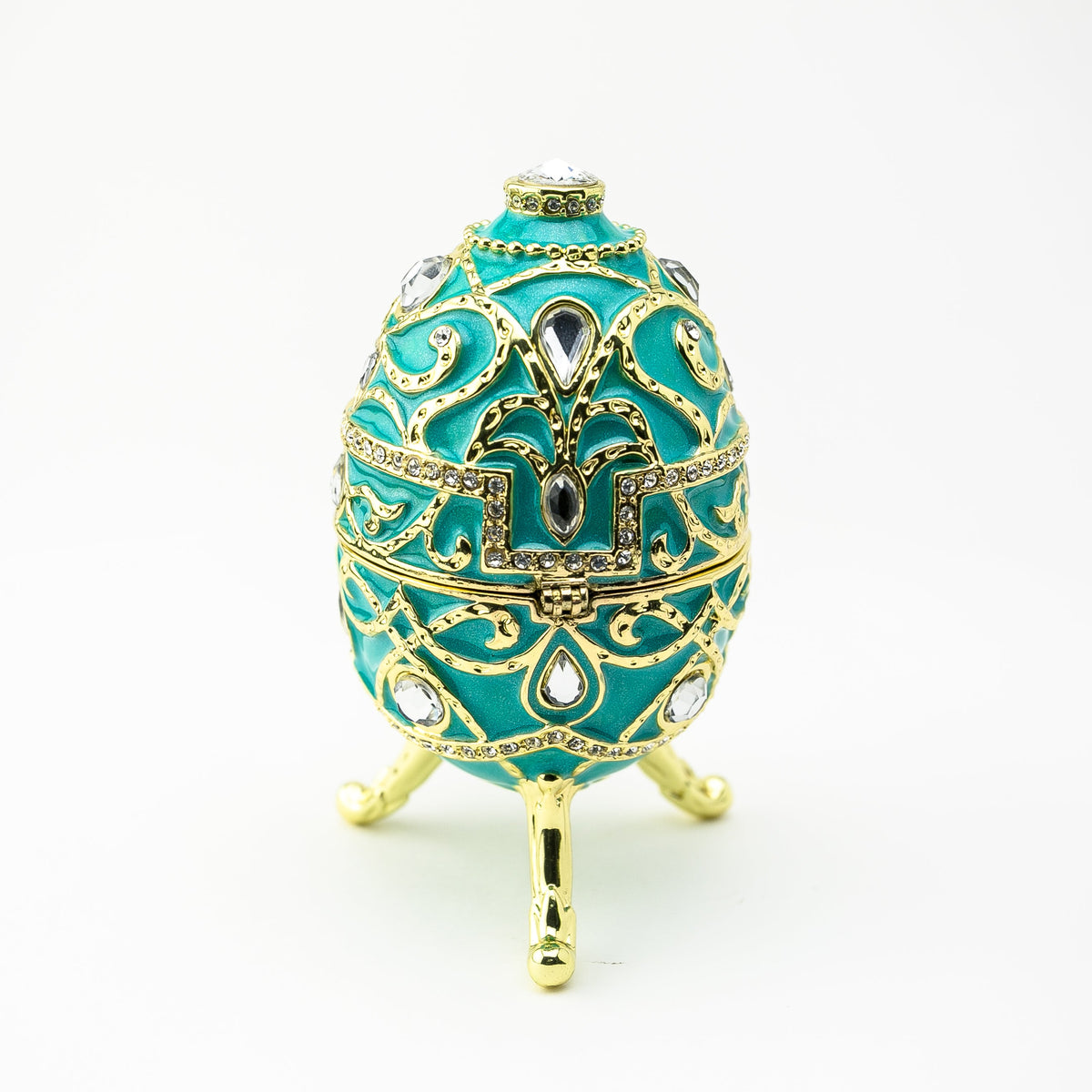 Keren Kopal Turquoise Music Playing Russian Egg