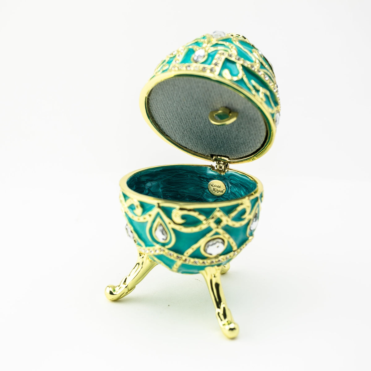 Keren Kopal Turquoise Music Playing Russian Egg
