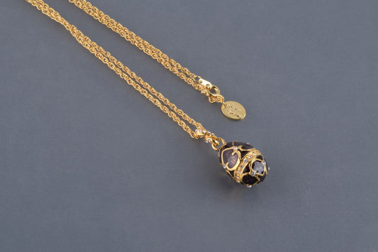 Keren Kopal Purple Egg Pendant Necklace