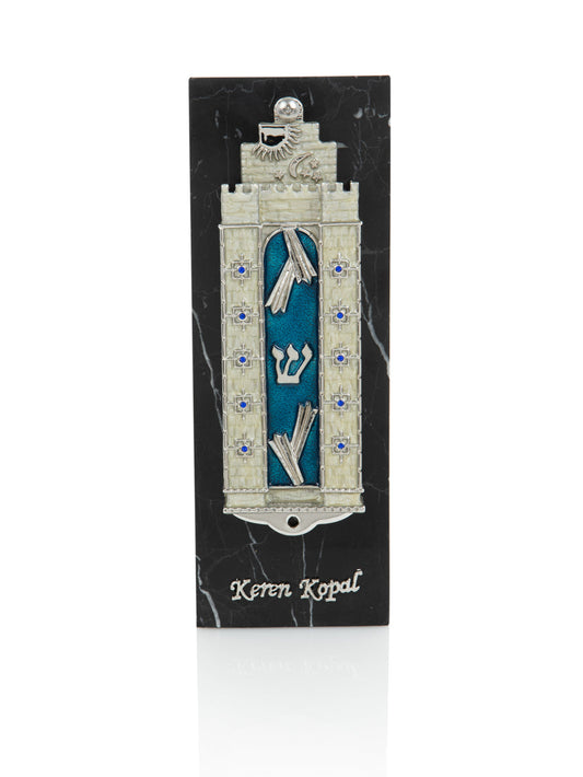 Western Wall style Decorated מזוזה