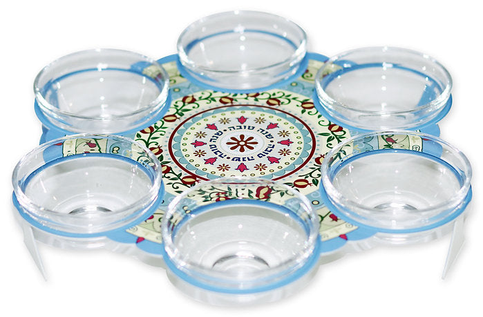 מיני קערה לסימני ראש השנה מעגל רימונים