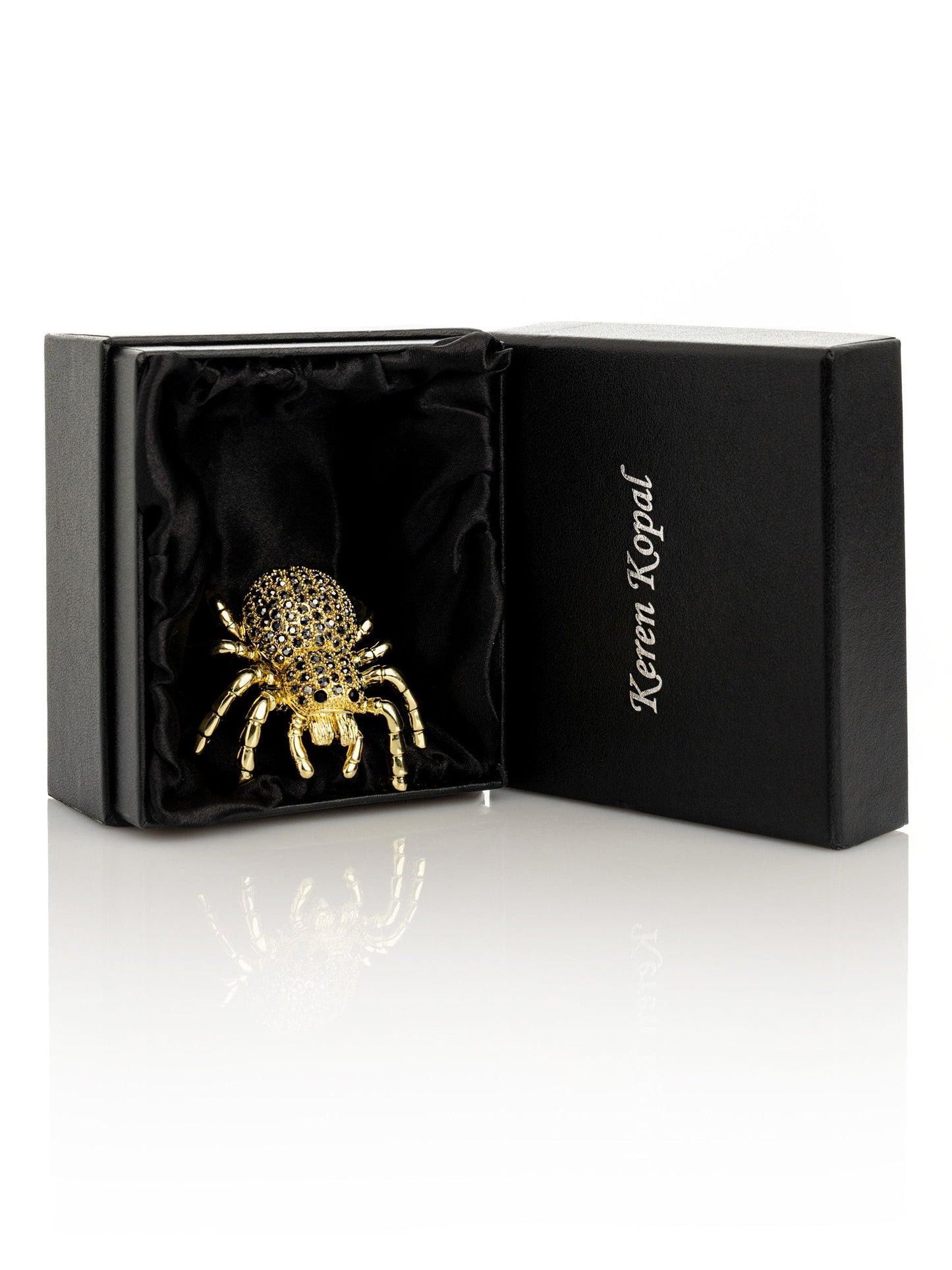 Keren Kopal Gold & Black Tarantula Spider
