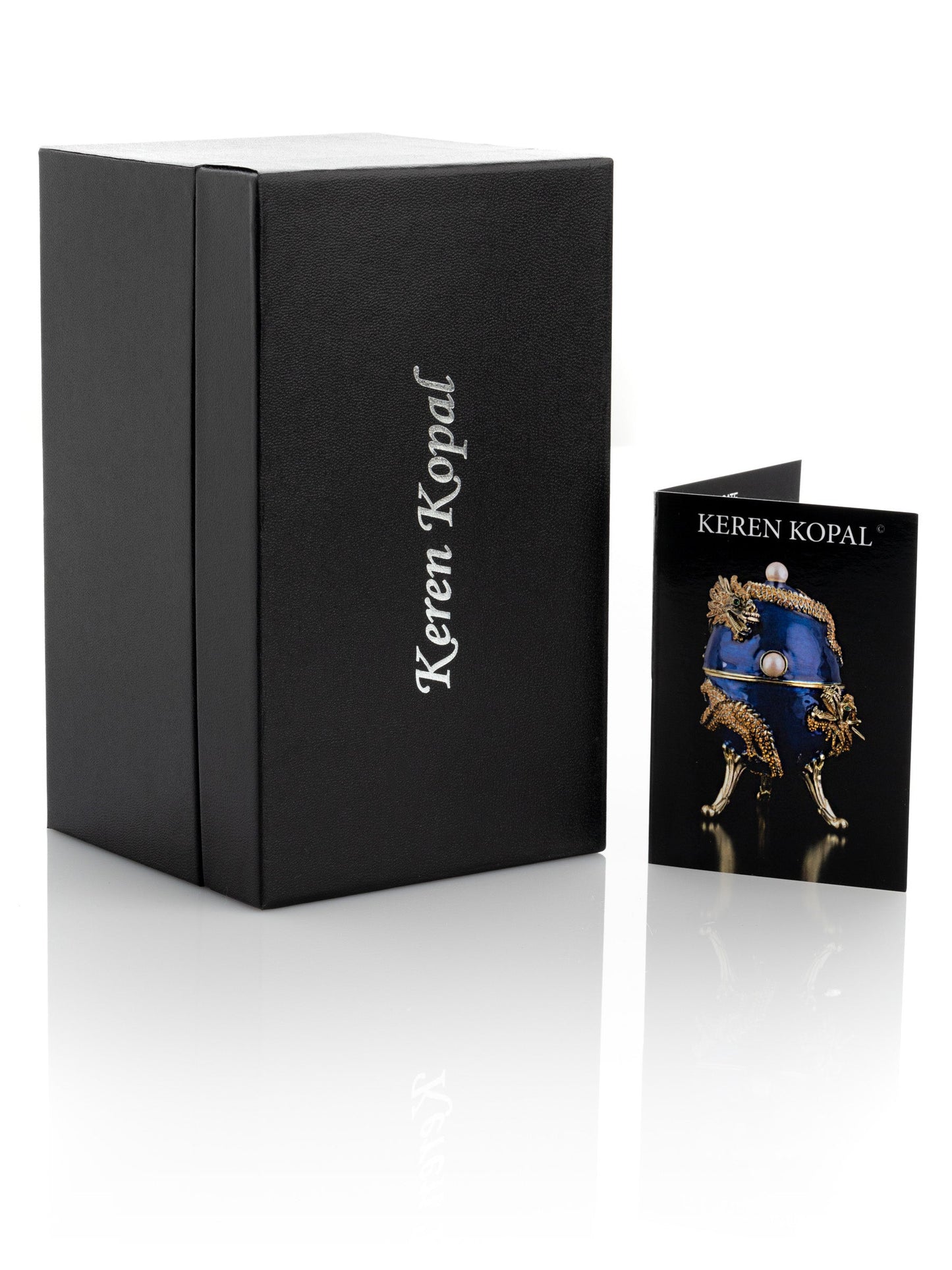 Keren Kopal Pink Umbrella Trinket Box Handmade with Swarovski Crystals