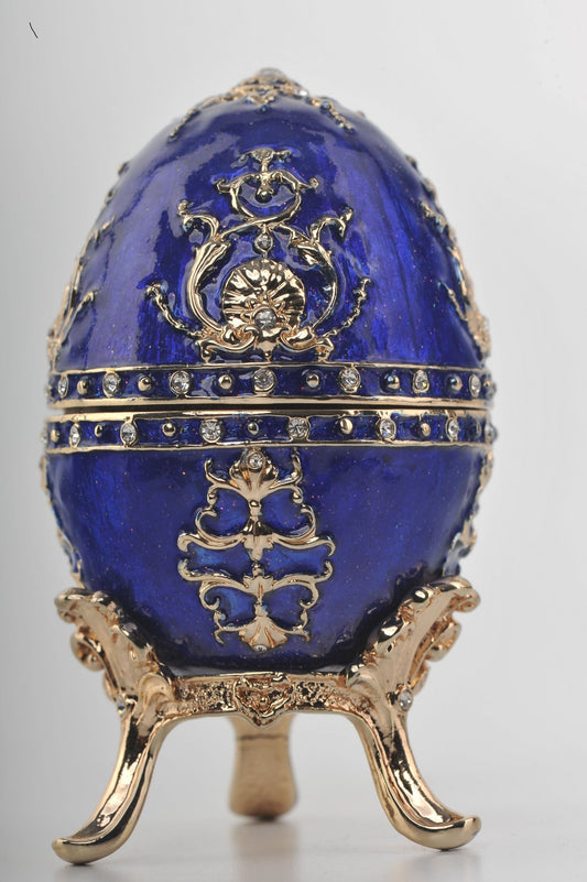 Keren Kopal Blue Faberge Egg Music Box