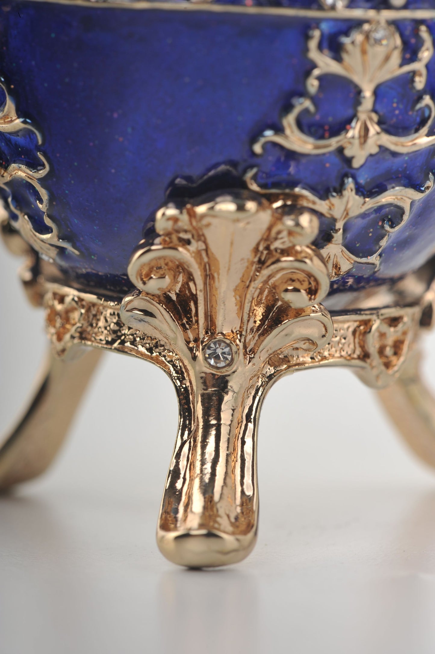 Keren Kopal Blue Faberge Egg Music Box