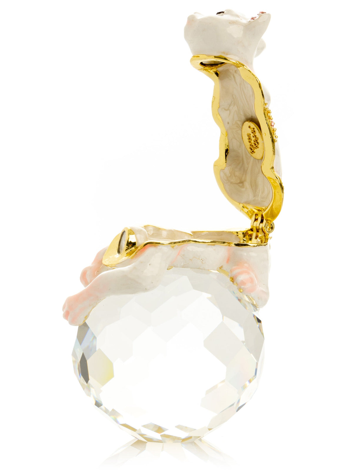 Keren Kopal White Cat on Crystal