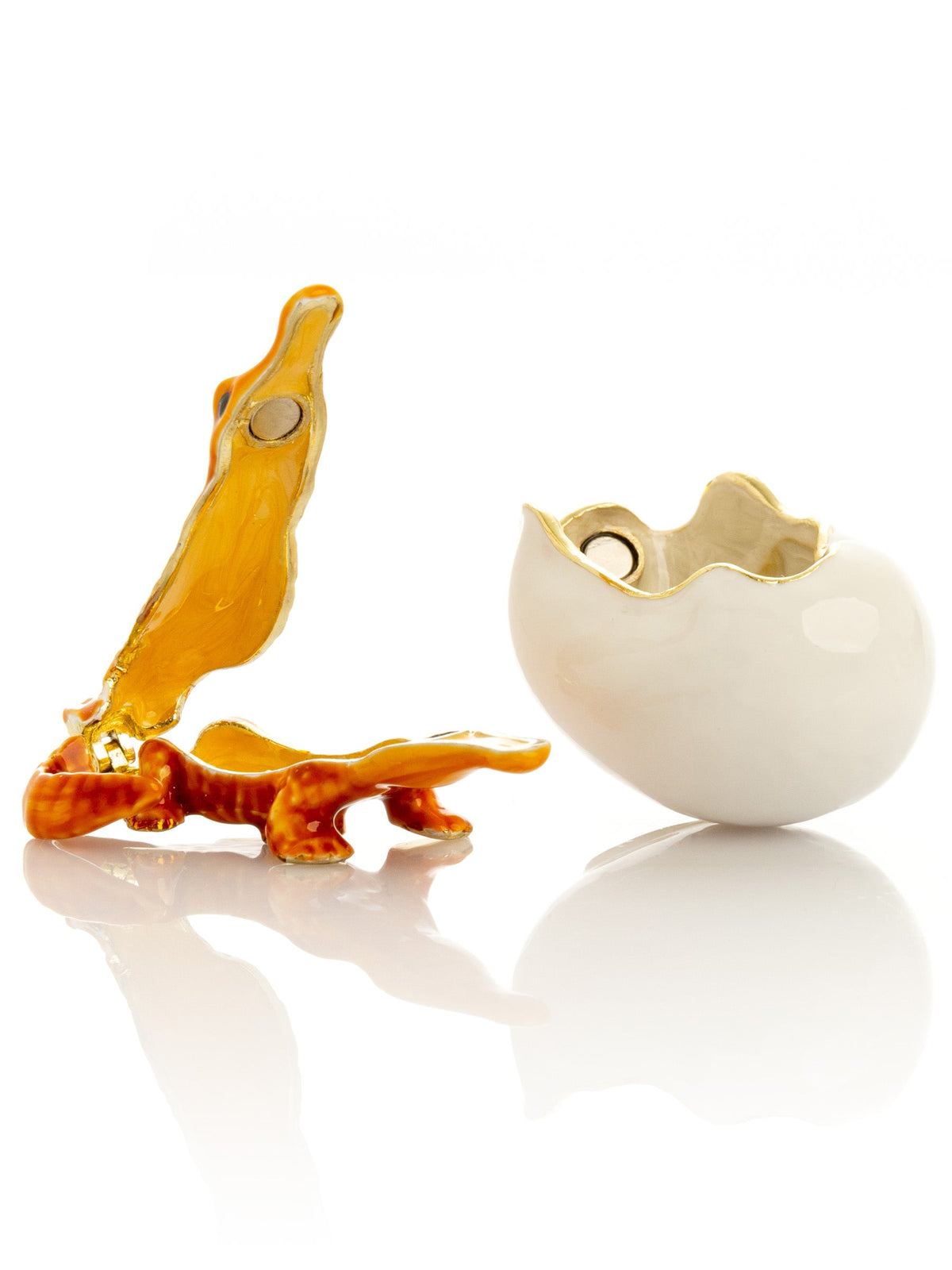 Keren Kopal Orange Crocodile hatching from egg