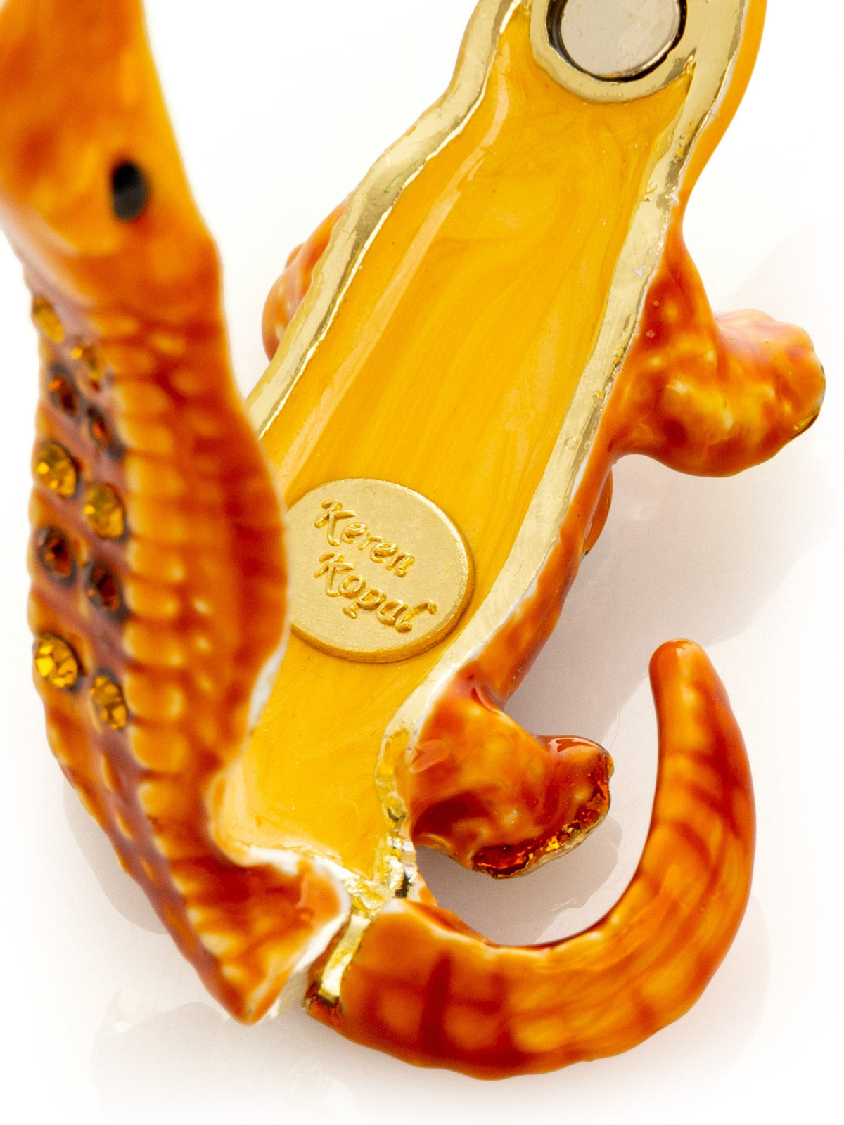 Keren Kopal Orange Crocodile hatching from egg