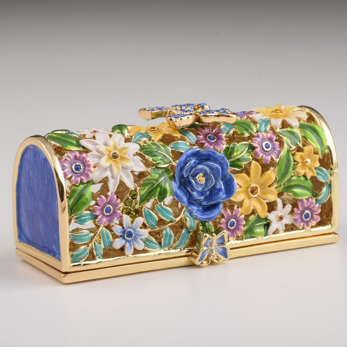 Keren Kopal Colorful Flowers Trinket Box