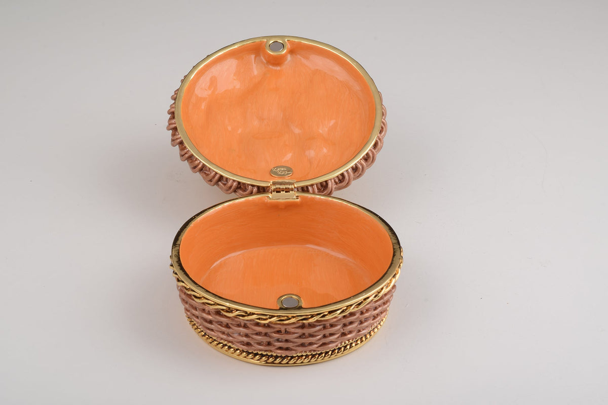 Keren Kopal Brown basket with Baby Chicks &eggs