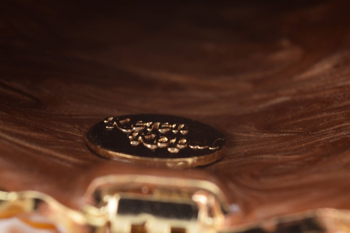 Keren Kopal Brown Owl Playing Guitar Trinket Box