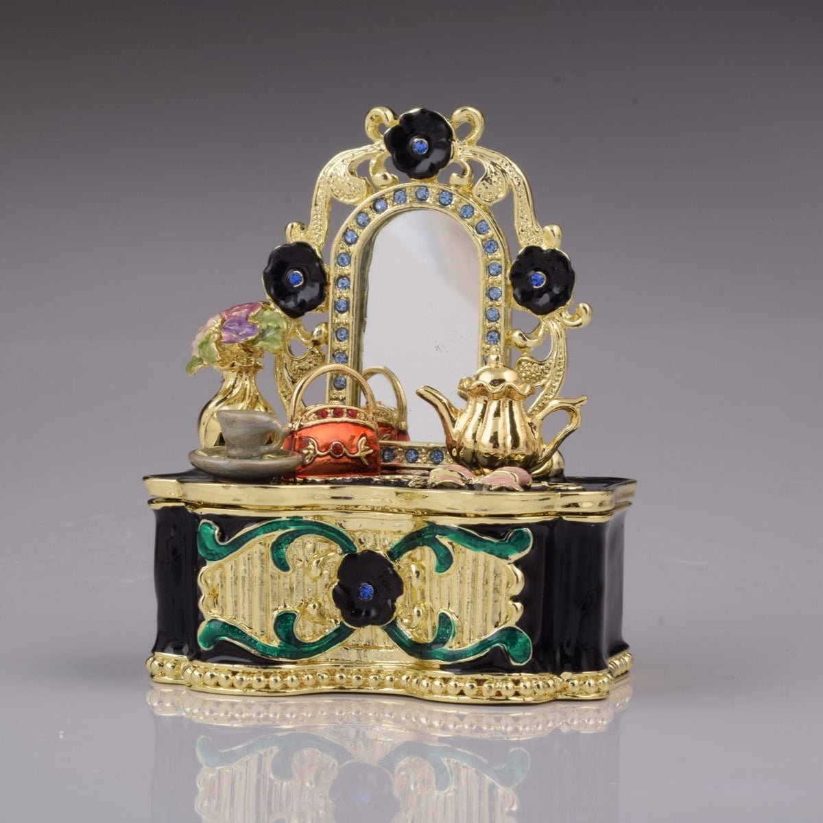 Keren Kopal Black Vanity Table