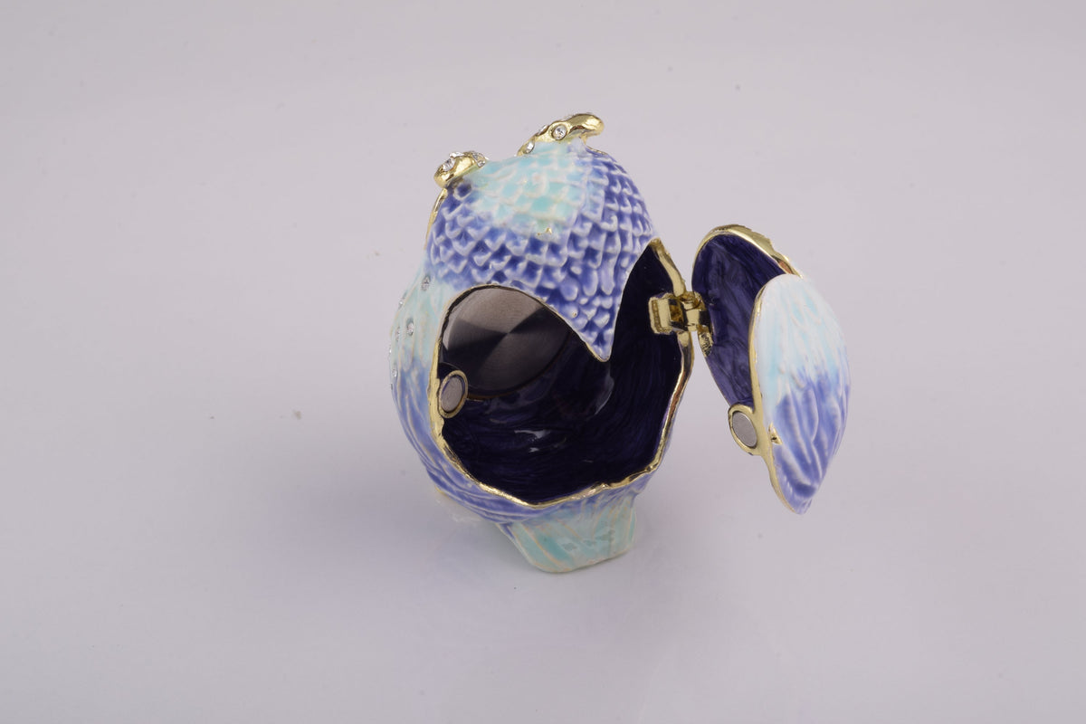 Keren Kopal Light Blue Owl with Clock
