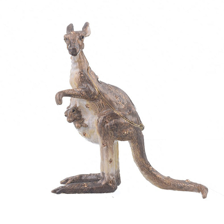 Keren Kopal Brown Kangaroo with Baby