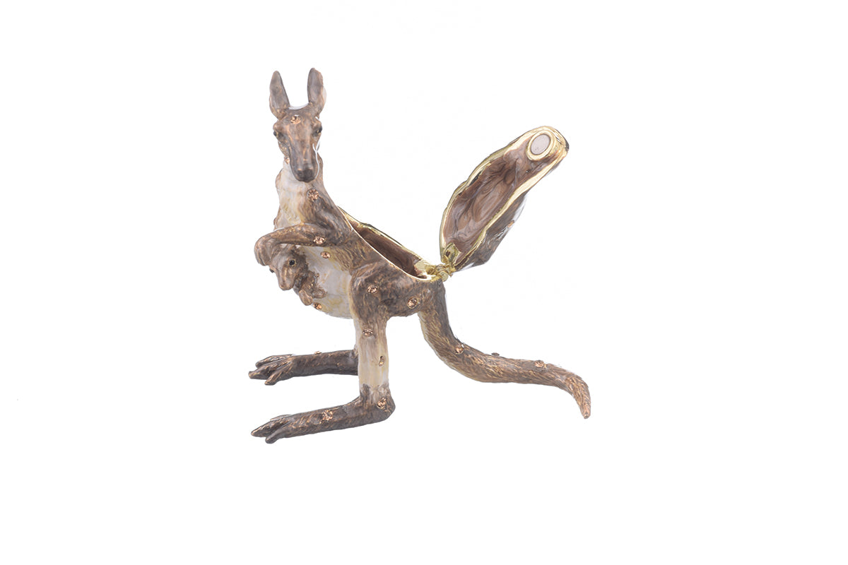 Keren Kopal Brown Kangaroo with Baby