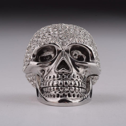 Keren Kopal Silver Decorated Skull