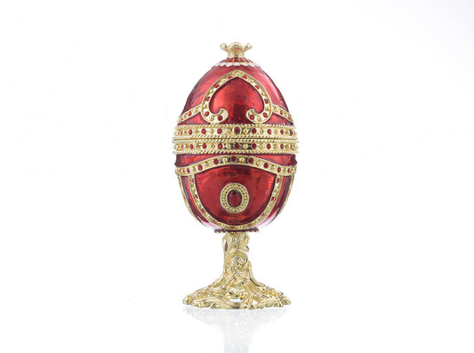 Keren Kopal Red Faberge Egg with Heart Inside