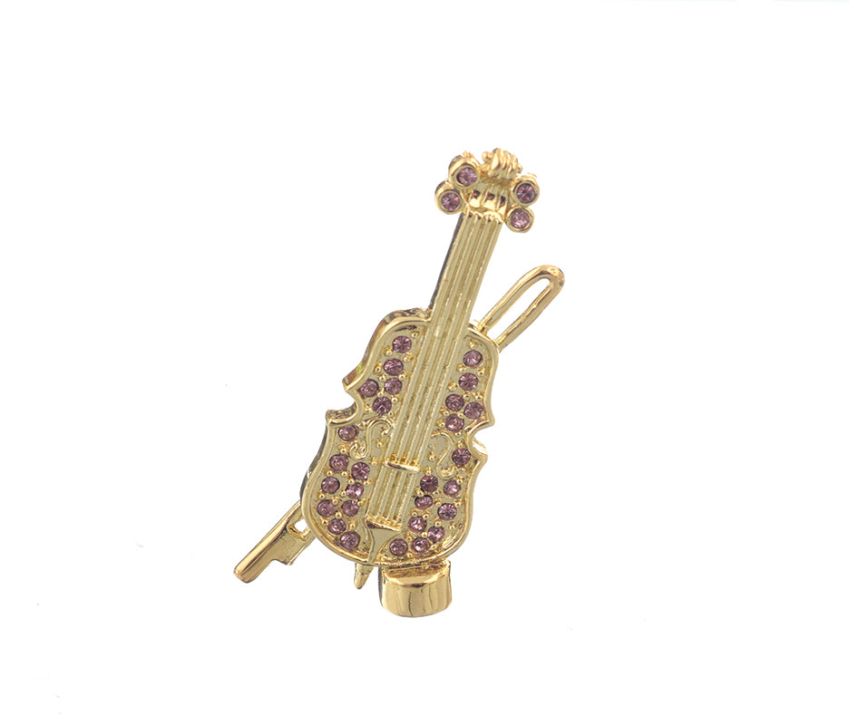 Keren Kopal Purple Faberge Egg with Violin Inside