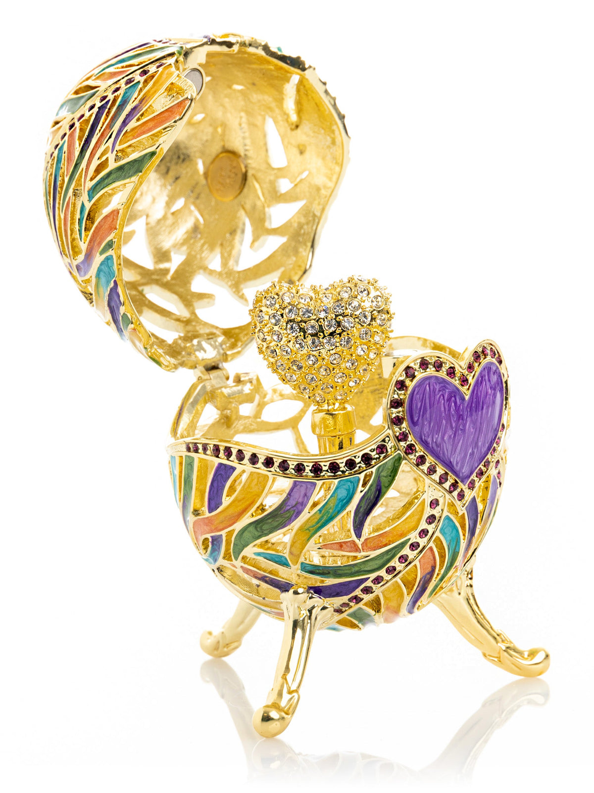 Keren Kopal colorful heart egg