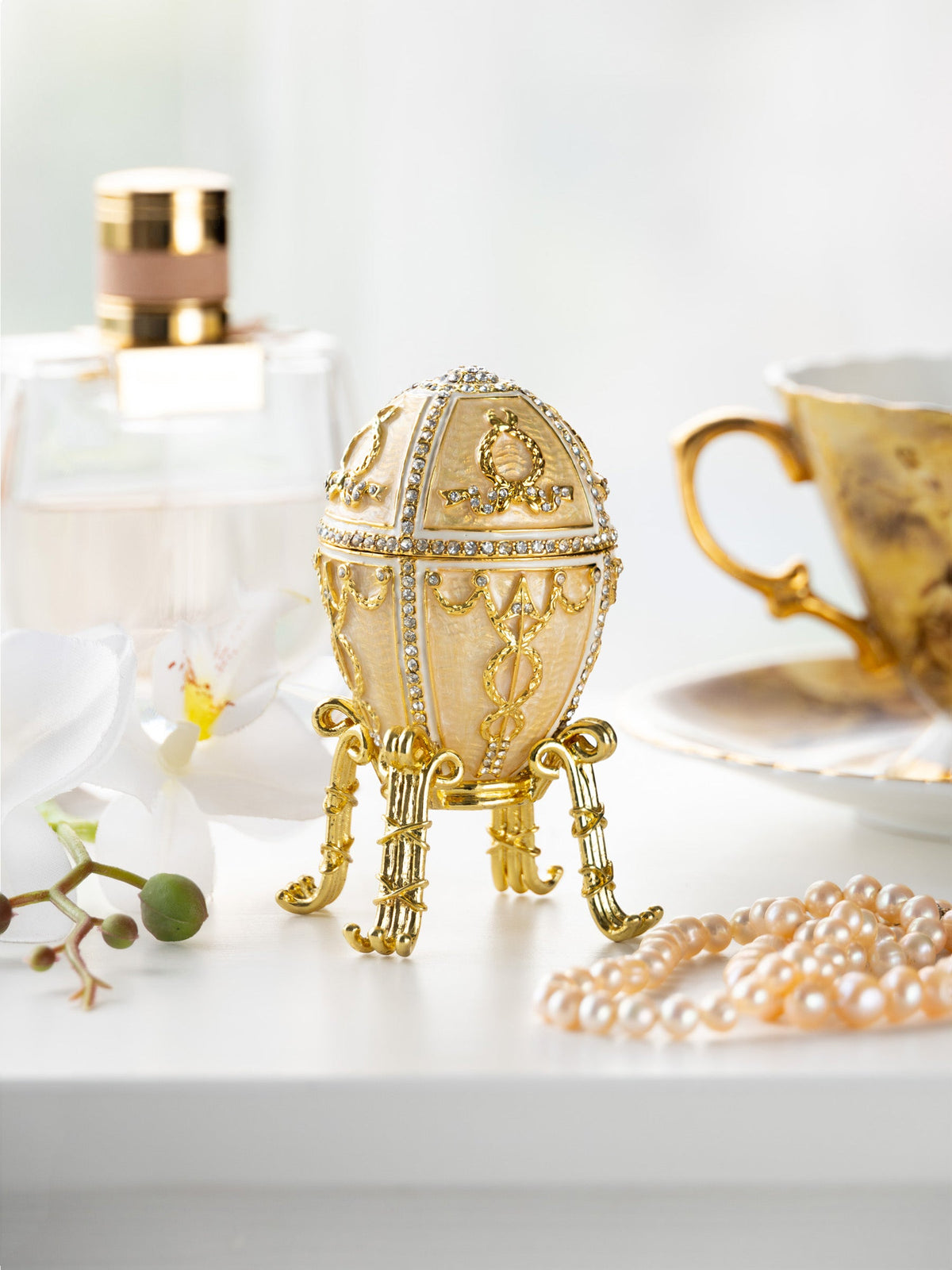 Keren Kopal Gold Egg with surprise Tulip flower