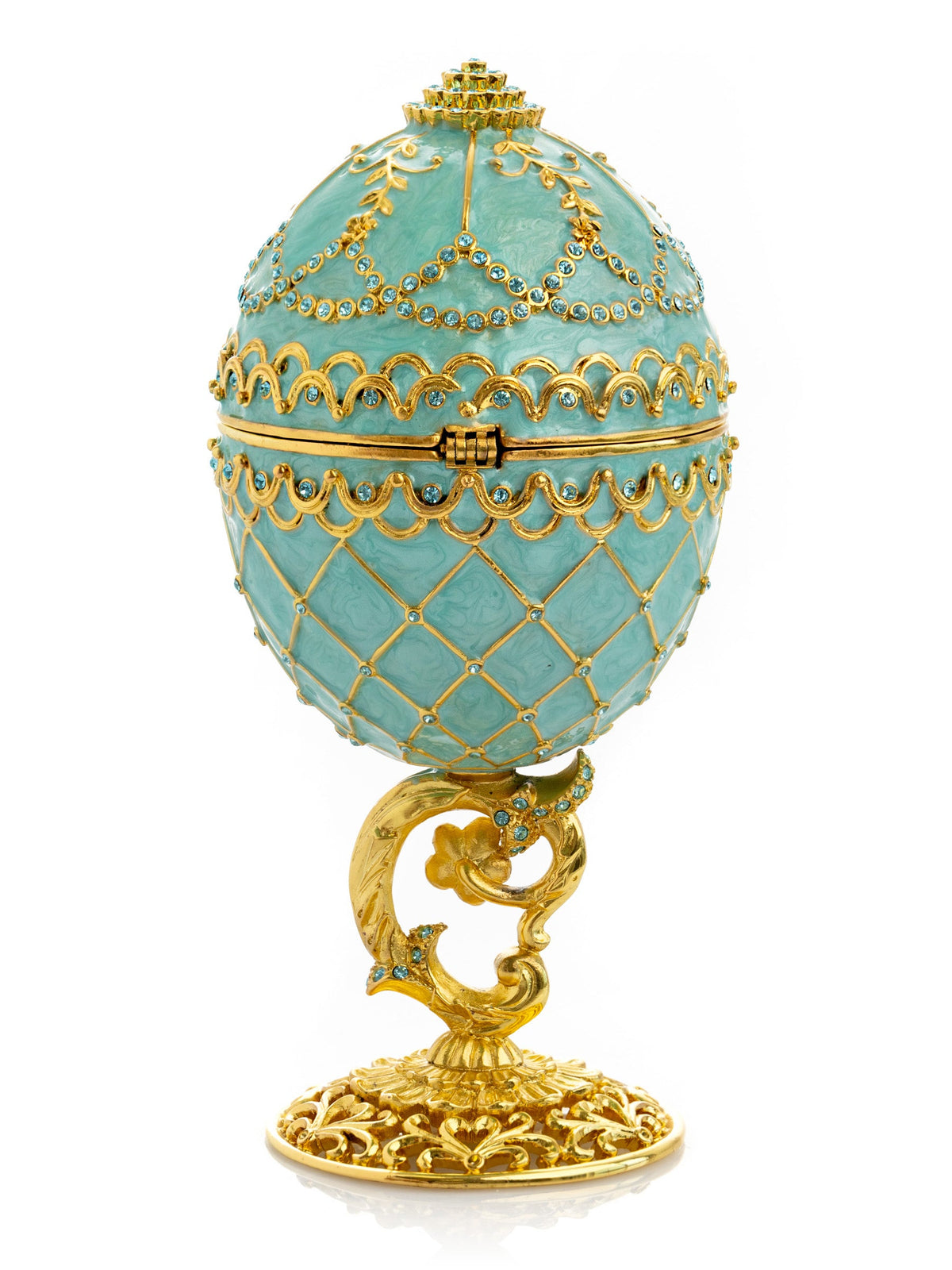 Keren Kopal Gold & Turquoise Egg with Royal Carriage