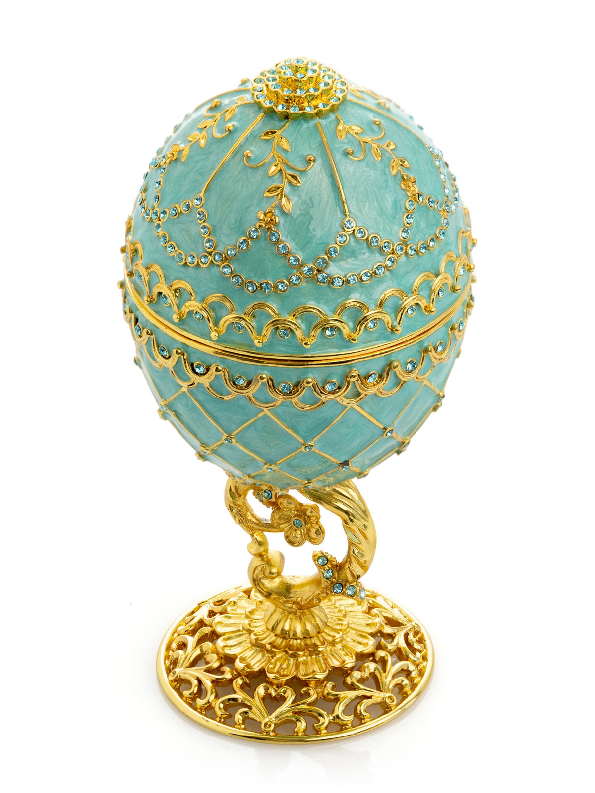 Keren Kopal Gold & Turquoise Egg with Royal Carriage