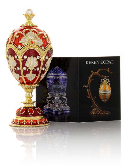 Keren Kopal Music Playing Red Faberge Egg