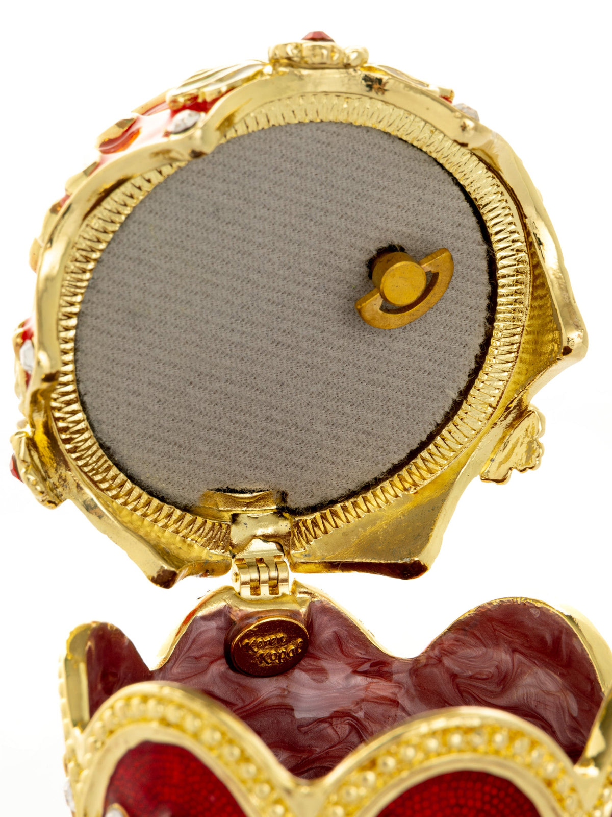 Keren Kopal Music Playing Red Faberge Egg