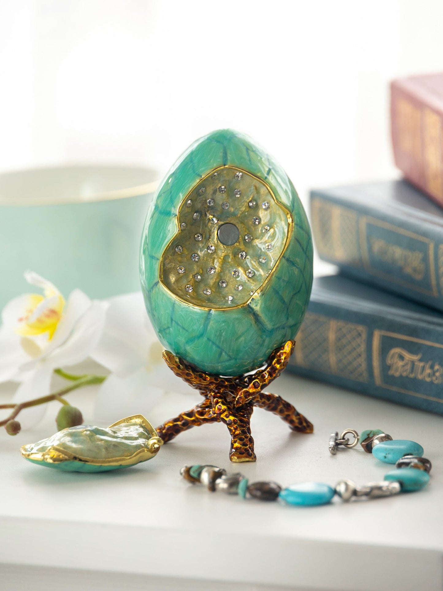Keren Kopal Turquoise Faberge Egg