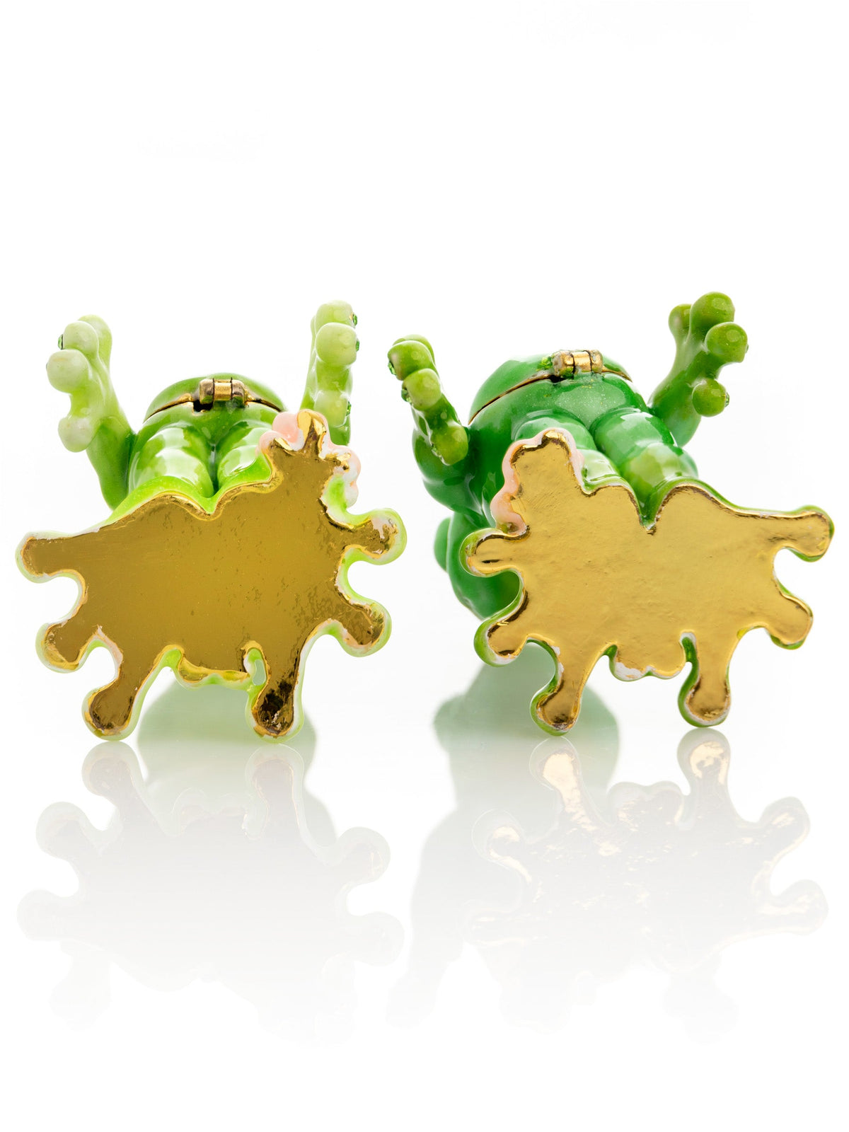 Keren Kopal Kissing Frogs trinket box