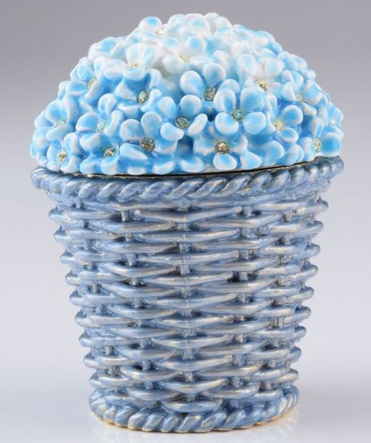 Keren Kopal Blue Flowers in Basket