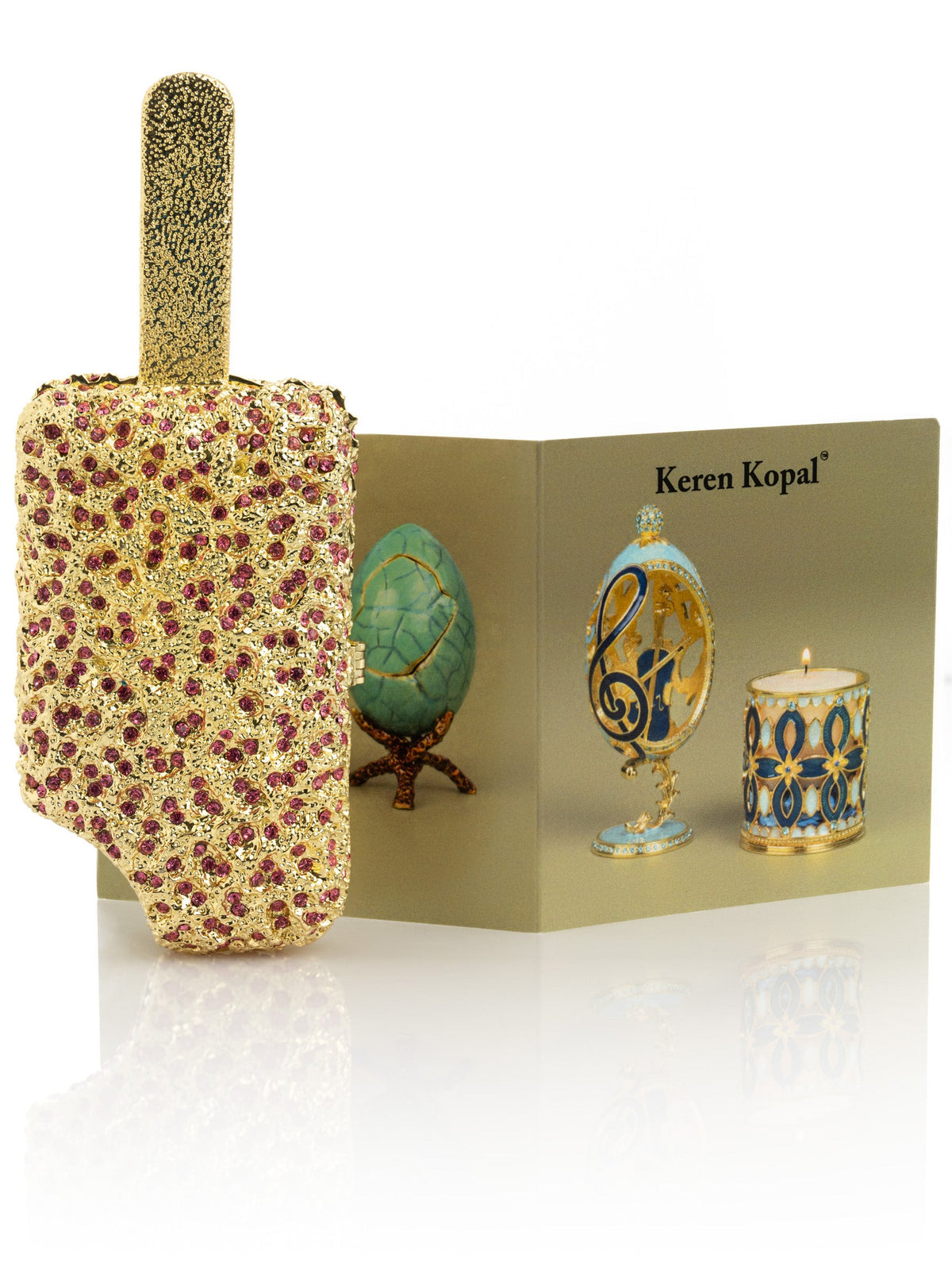 Keren Kopal Golden ice-cream Ice Pop Trinket Box