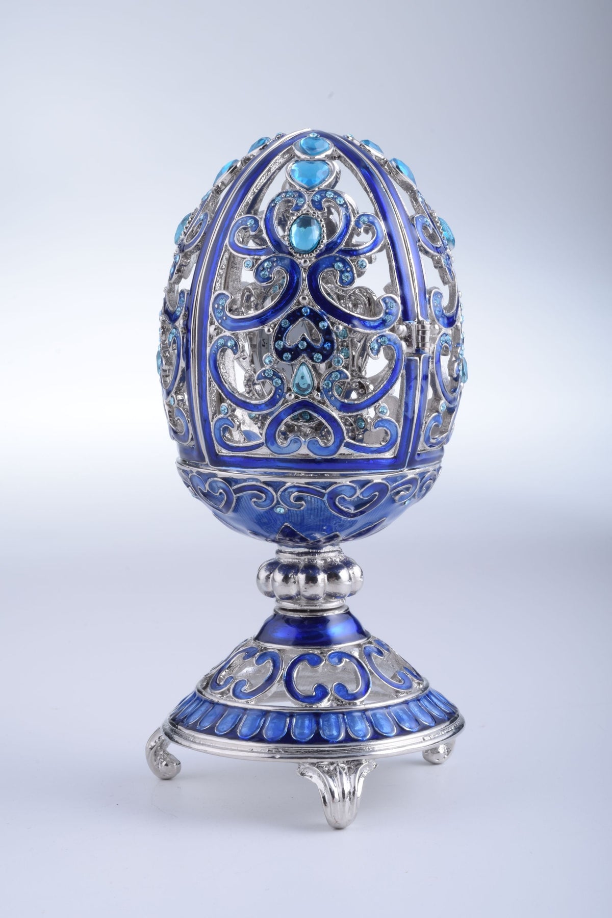 Keren Kopal Silver & Blue Faberge Egg