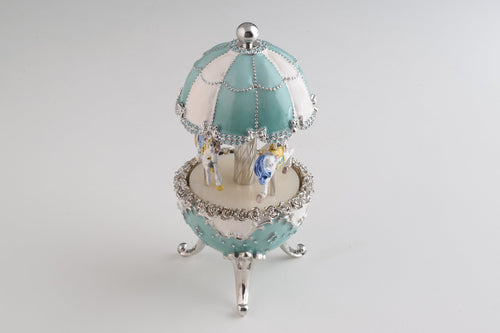 Faberge Egg with Music Royal Horses Carousel