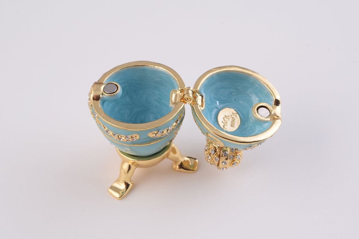 Keren Kopal Light Blue Faberge Egg