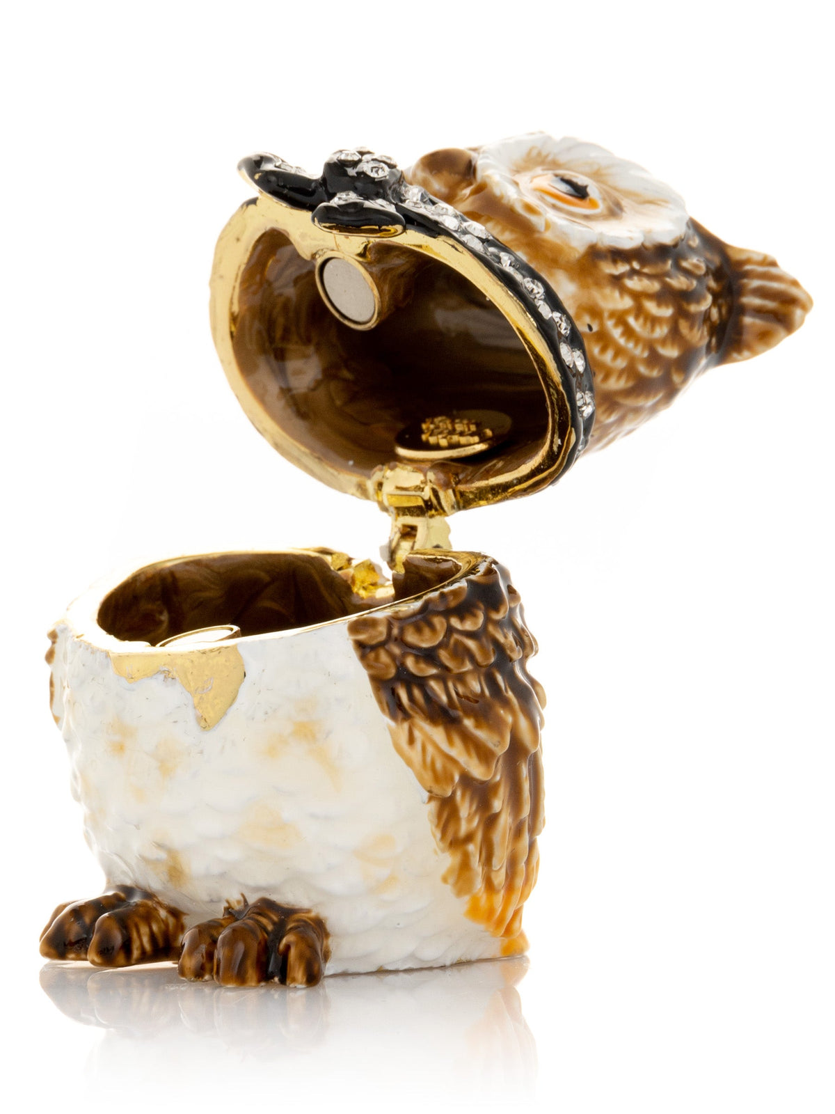 Keren Kopal Brown Owl trinket box