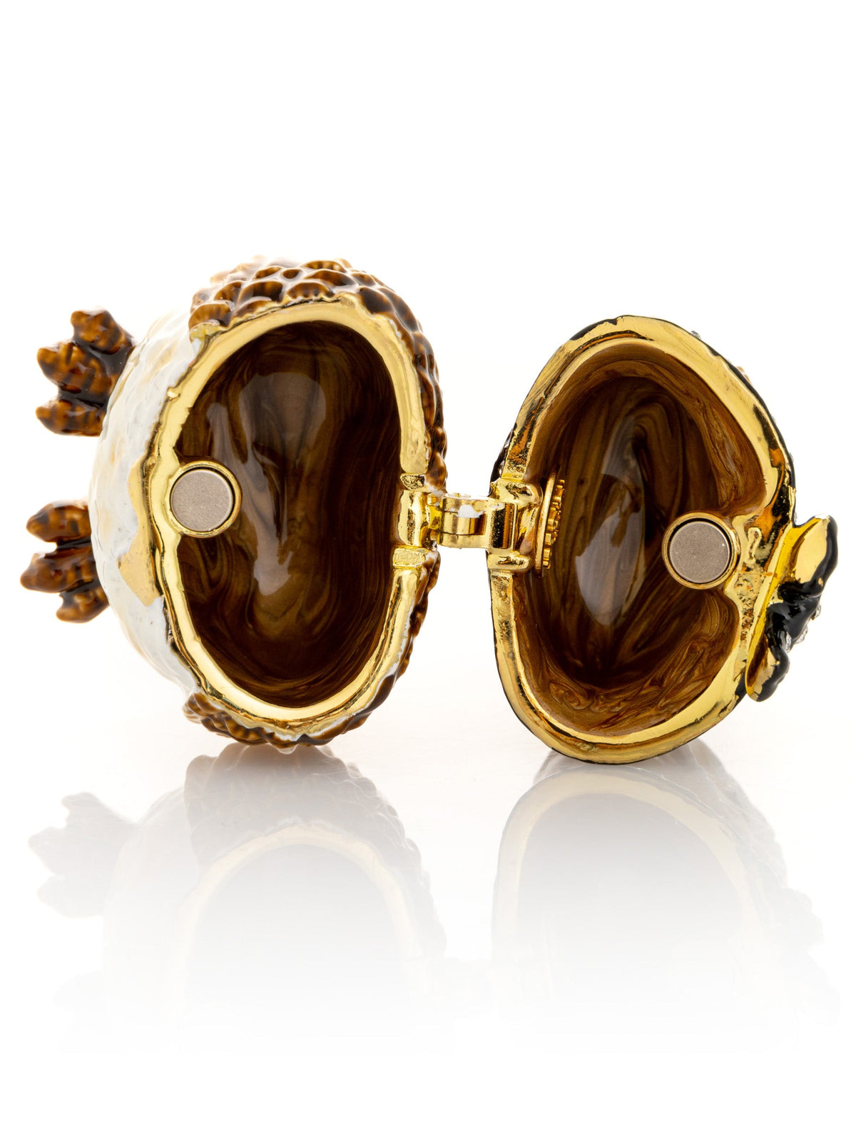 Keren Kopal Brown Owl trinket box