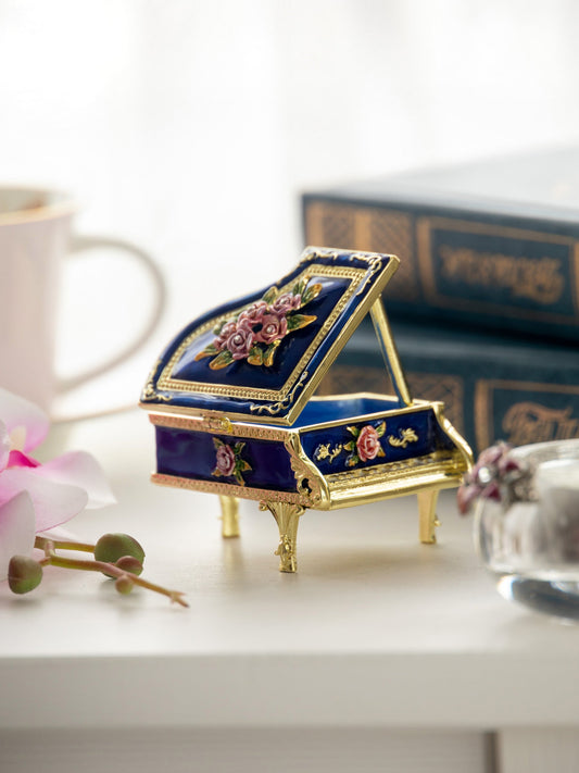 Keren Kopal Blue Piano with Flowers