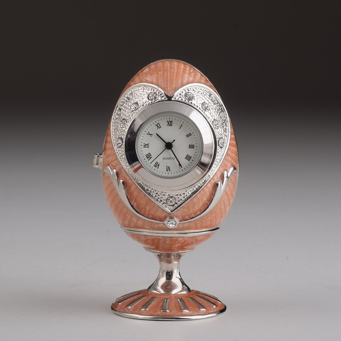 Keren Kopal Pink Faberge Egg with Clock