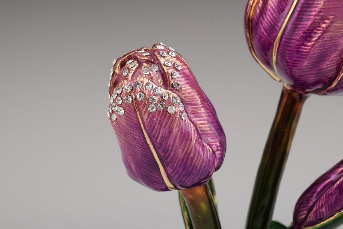 Keren Kopal Purple Rose Trinket Box