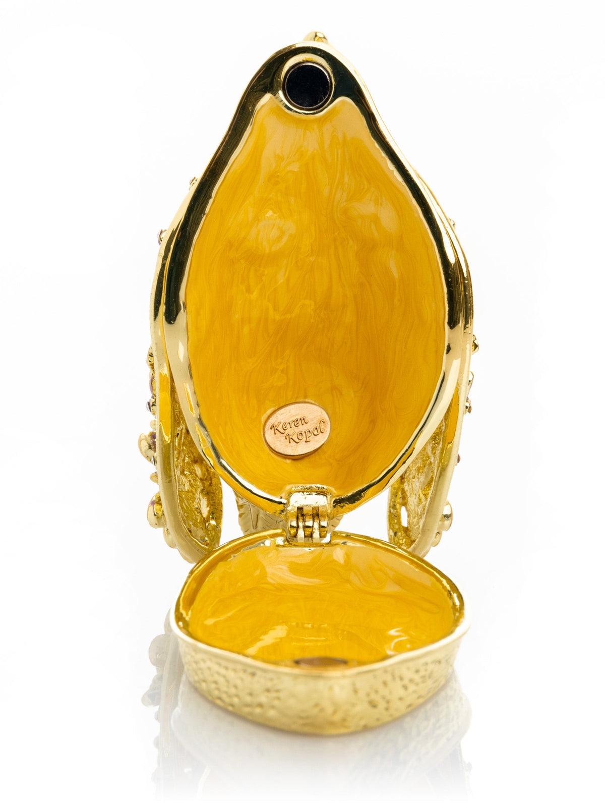 Keren Kopal Golden Swan Decorated with Butterflies