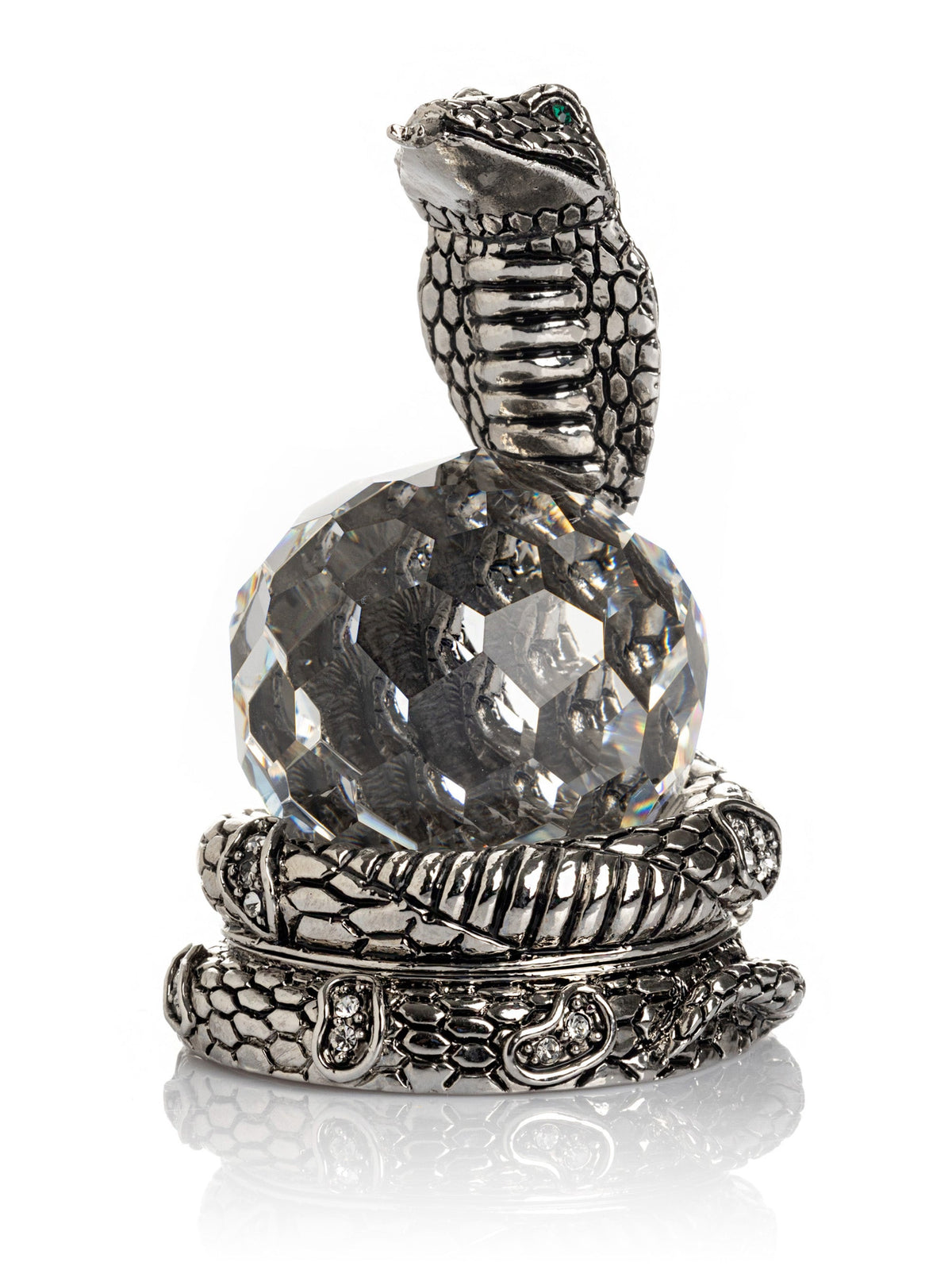 Keren Kopal Snake Holding Crystal