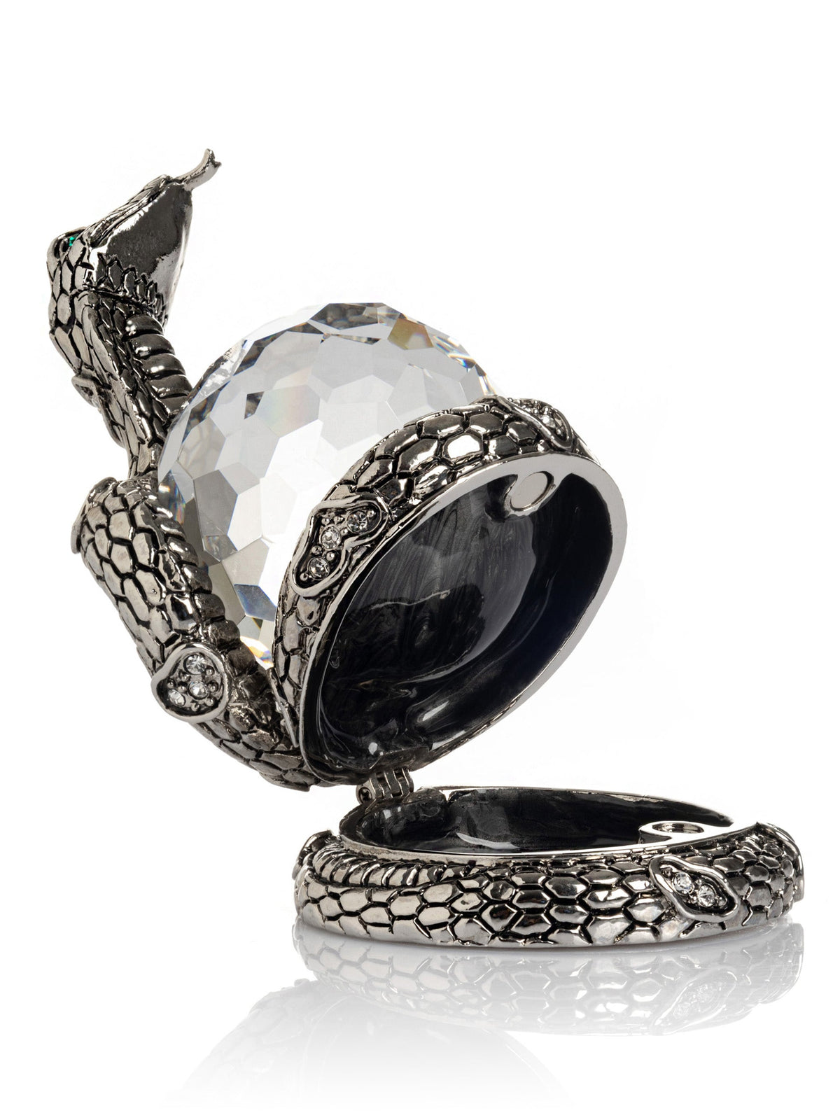 Keren Kopal Snake Holding Crystal