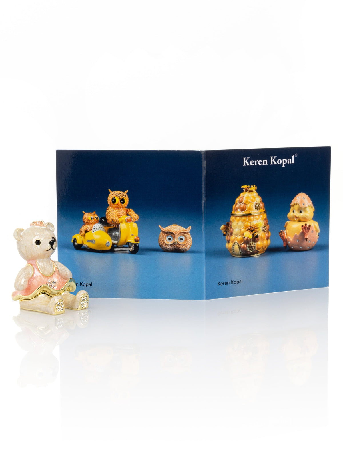 Keren Kopal Teddy Bear with Pink Dress