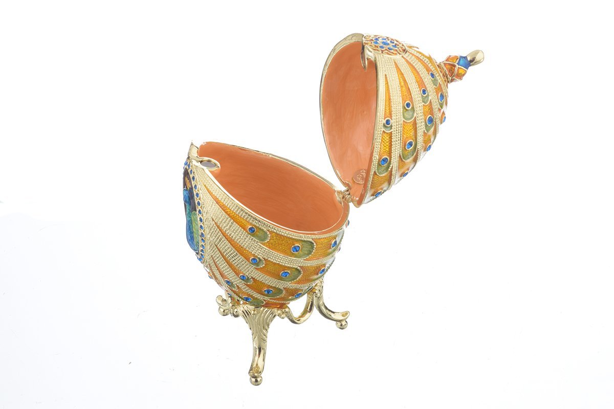 Keren Kopal Colorful Peacock Faberge Egg